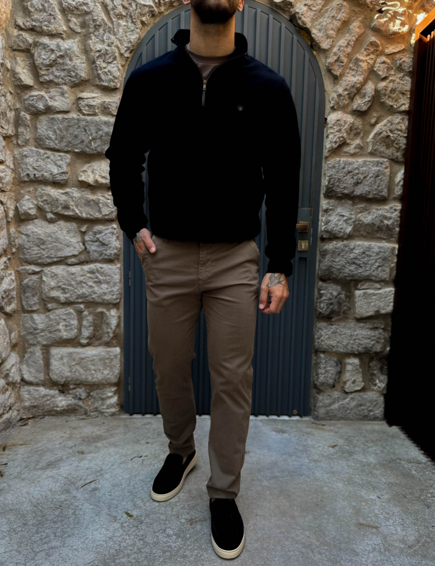 Ανδρικό πούρο παντελόνι καπαρντίνα Chinos BO1909P φωτογραφία